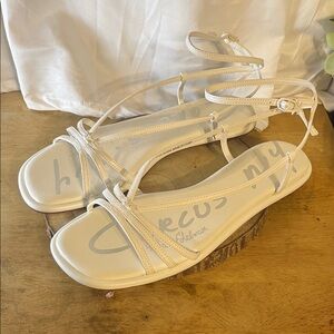 Circus by Sam Edelman Women's Olana White Strappy Sandals Size 8.5